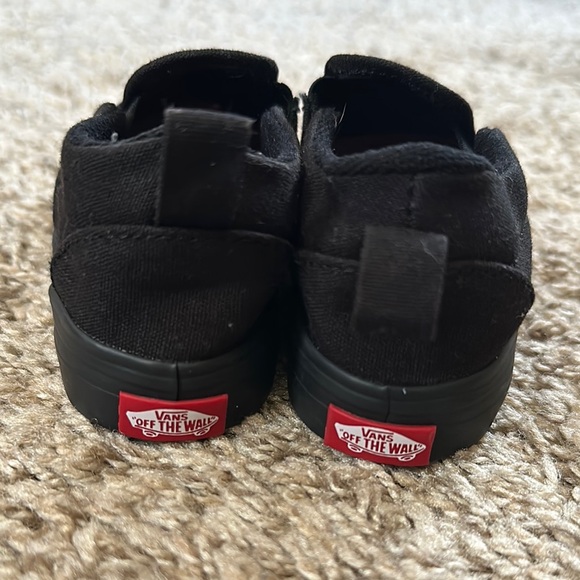 Vans Kids Black Flame Slip-On Shoes - Picture 4 of 6